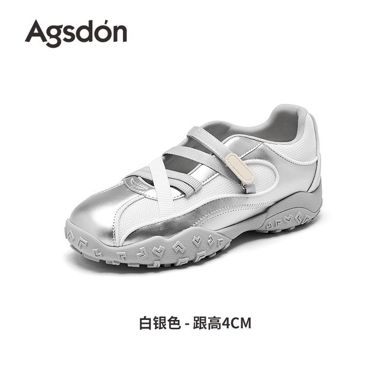 Augustine Mary Jane Sports Shoes Women's 2025 New Summer Ballet Training Shoes Velcro Casual Shoes