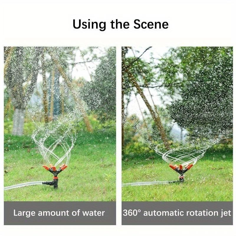 1Pc Rasen Garten Wasser Sprinkler Drehen Spray Sprinkler Automatische 360 Rotierenden