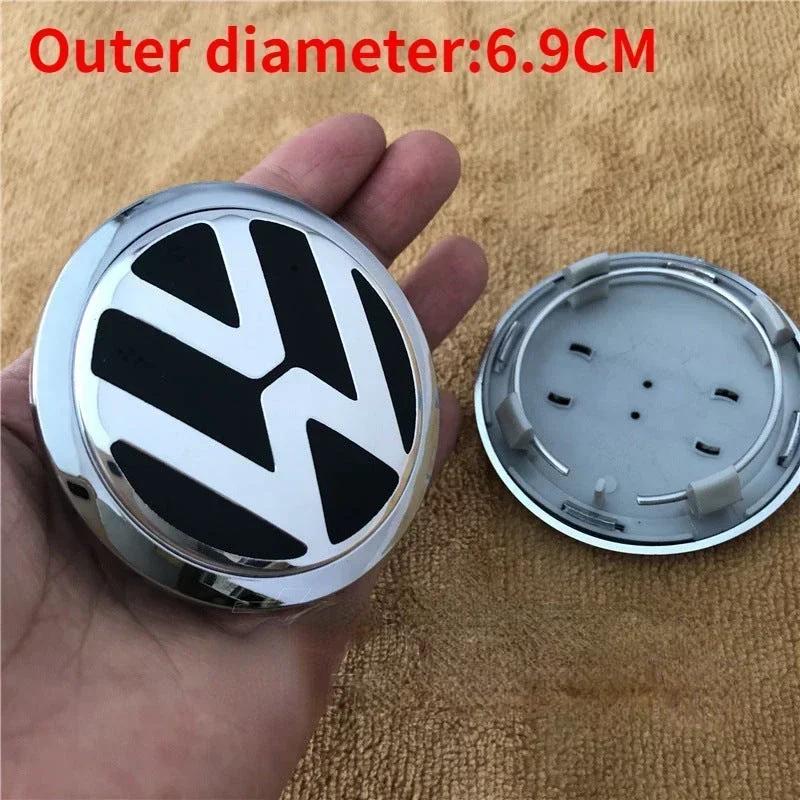 PET1 69/70/75/76mm 4pcs Car Wheel Center Emblem Hub Caps Cover for Volkswagen VW GTI Jetta Tiguan Golf POLO Passat B5 B6 SCIROCCO