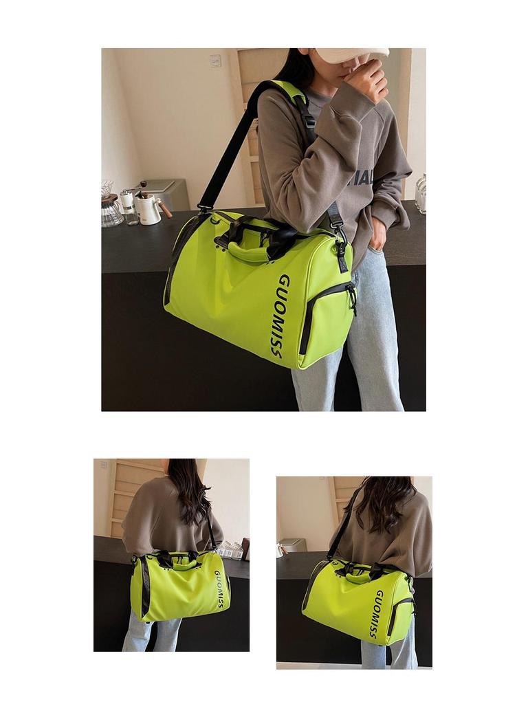 Women's Lightweight Travel Handbag with Wet/Dry Separation - Large Capacity, Stylish Sports & Fitness Bag