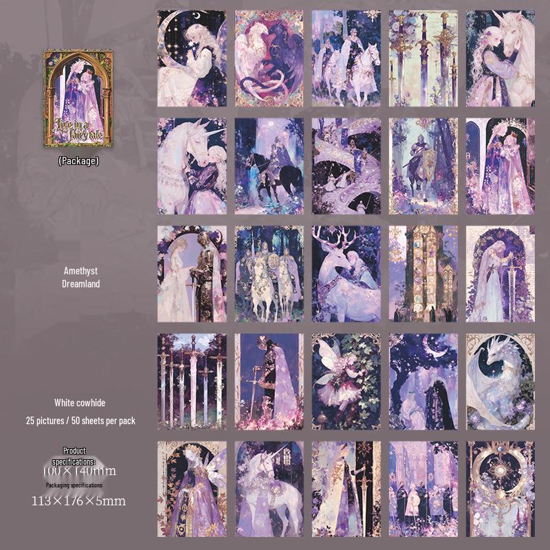 Dark Fairy Tale Retro Journal: 6 Styles of Decorative Paper