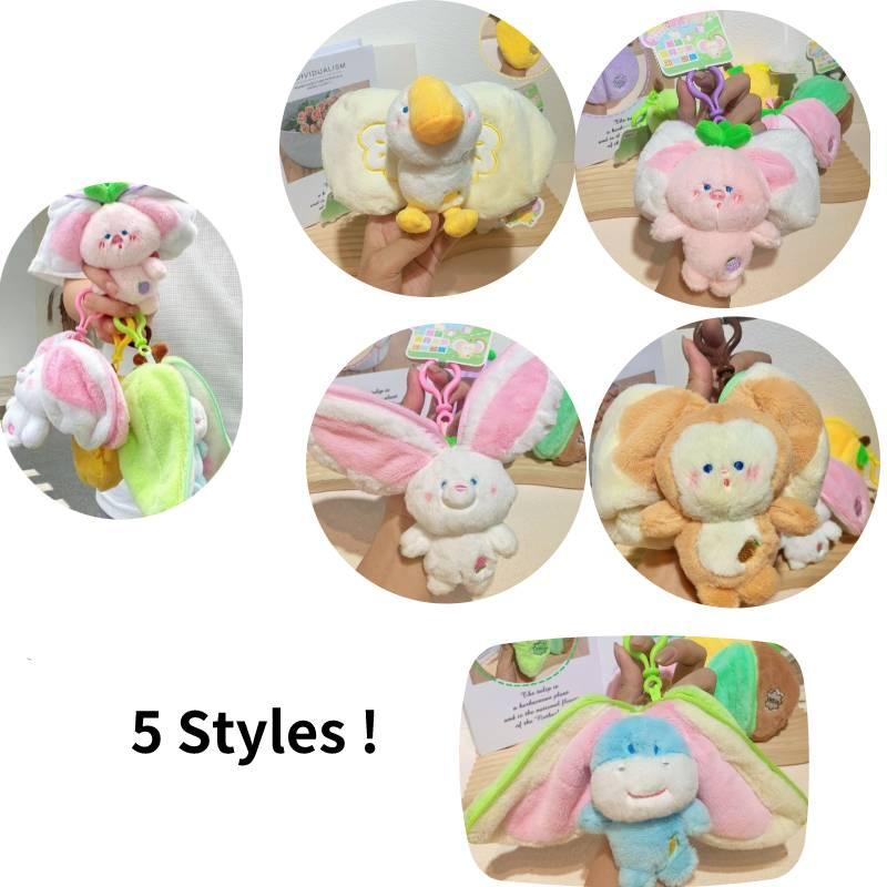 Cute And Soft Plush Fruit And Animal Keychain Charms For All Ages