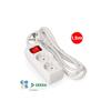 Multiprise - EDM - 2 Prises Schuko - 1,5 M - Interrupteur - 16 A - Prêt À Poser