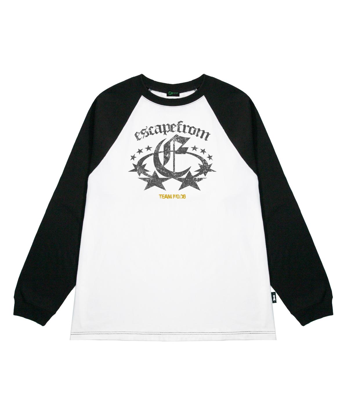 Escape From Charcoal Team Number 06 Print Long Sleeve Black L