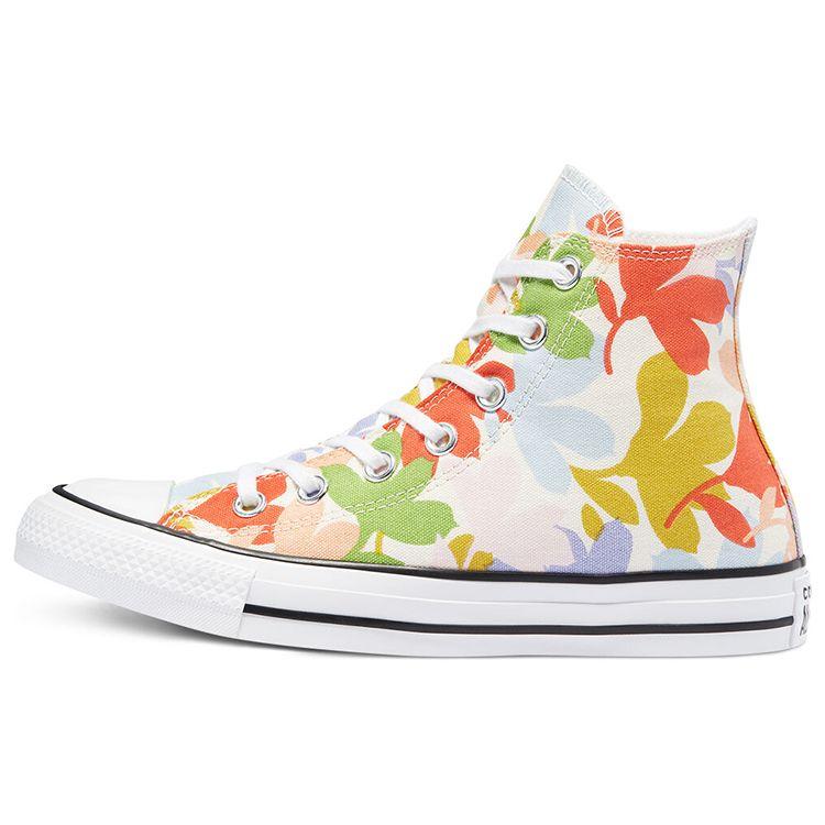 Converse Chuck Taylor All Star High Top Daily Colorful Canvas Shoes Women Sneakers White Green Orange 570805C