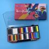 12-Color Patchwork Body Paint: Removable, Brush-Ready, Easy To Apply Halloween Stage Pigment