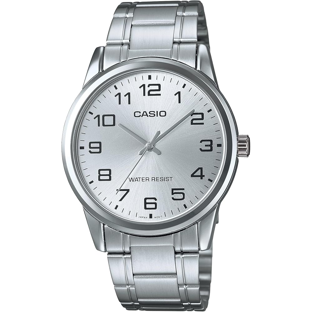 Casio MTP-V001D-7BUDF Men s Analog Wristwatch Silver Stainless Steel Band