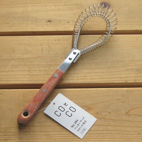 Shimotori Corporation Packerwood Speed ??Whisk, Stainless Steel with Wooden Handle, Made in Japan