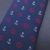 [CUFFSMANIA] Black Anchor Necktie (Narrow Tie)