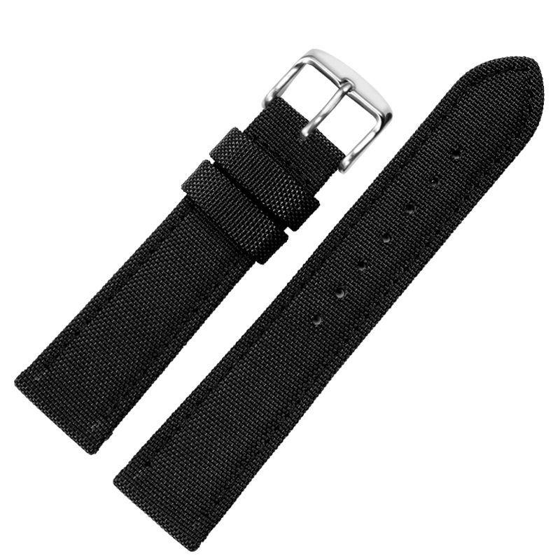 Pulseira de relógio universal de nylon de lona de 18mm 20mm 22mm à prova d'água para relógio inteligente Casio Longines citizen Tissot Seiko 19mm 21mm 23mm 24mm