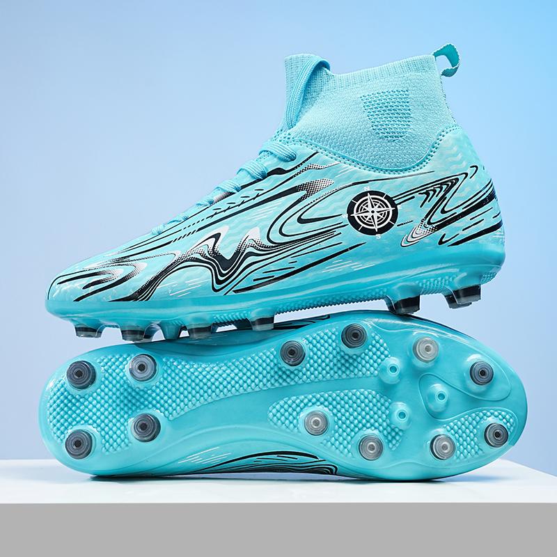 2024 Herren Fußballschuhe Große Größe Ultraleichte Fußballschuhe Jungen Sneakers Rutschfeste AG/TF Fußballschuhe Stiefeletten Unisex