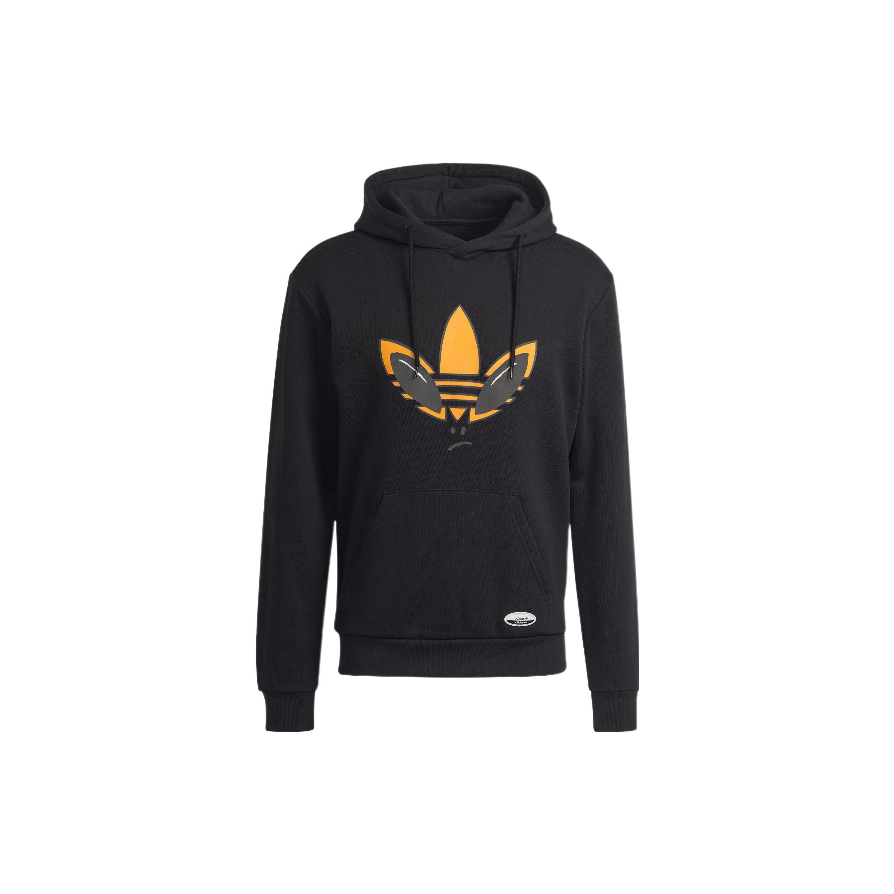 Men s adidas originals Q1 Casual Sports Pullover Black HC2789 XS