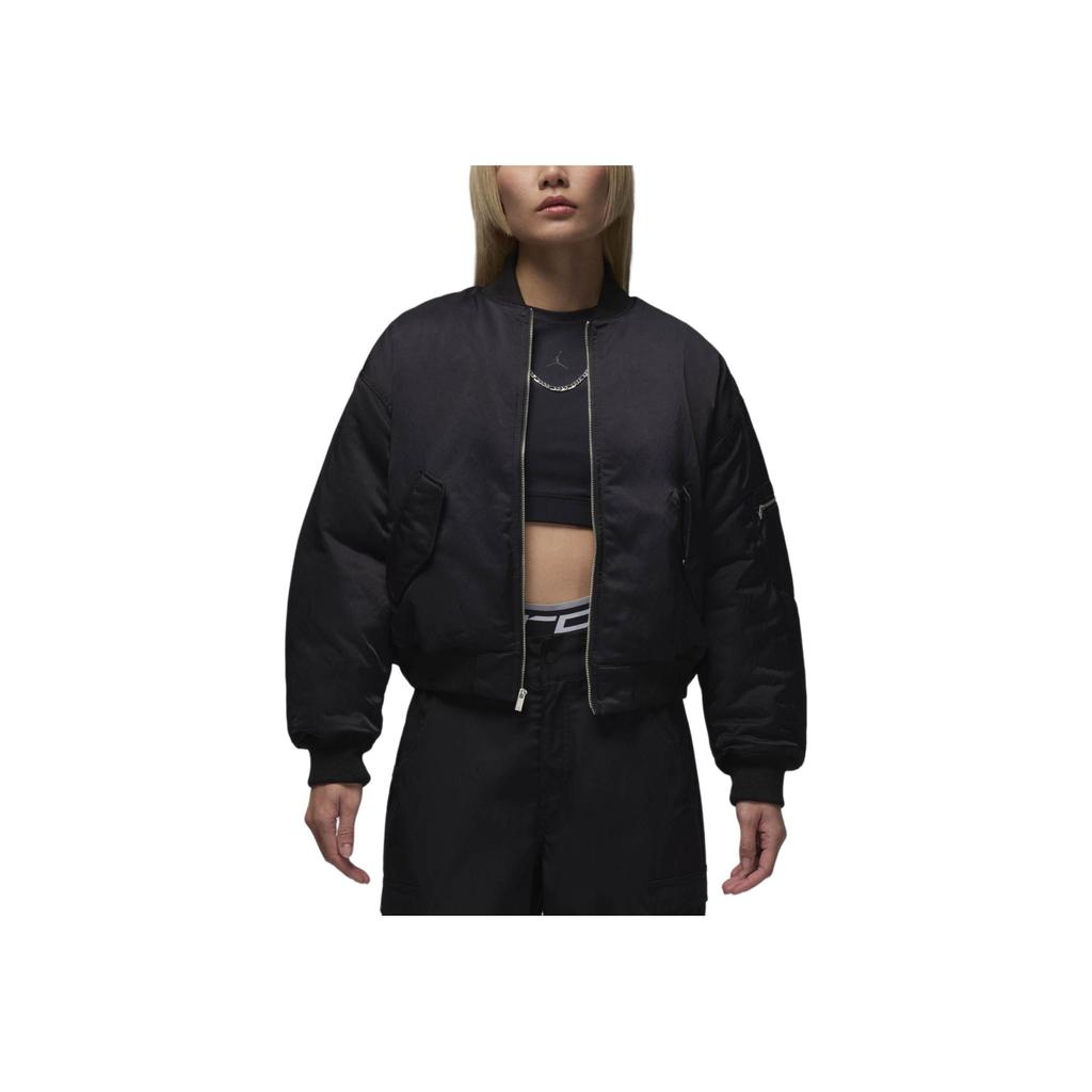 Jordan Renegade Fashion Versatile Long Sleeve Jacket Women jackets Black FV7108-010