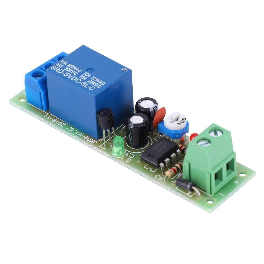 JK02 Relaismodul DC5V Triggerzeit Ausschalter Platine Modul mit Kontrollleuchte 5S