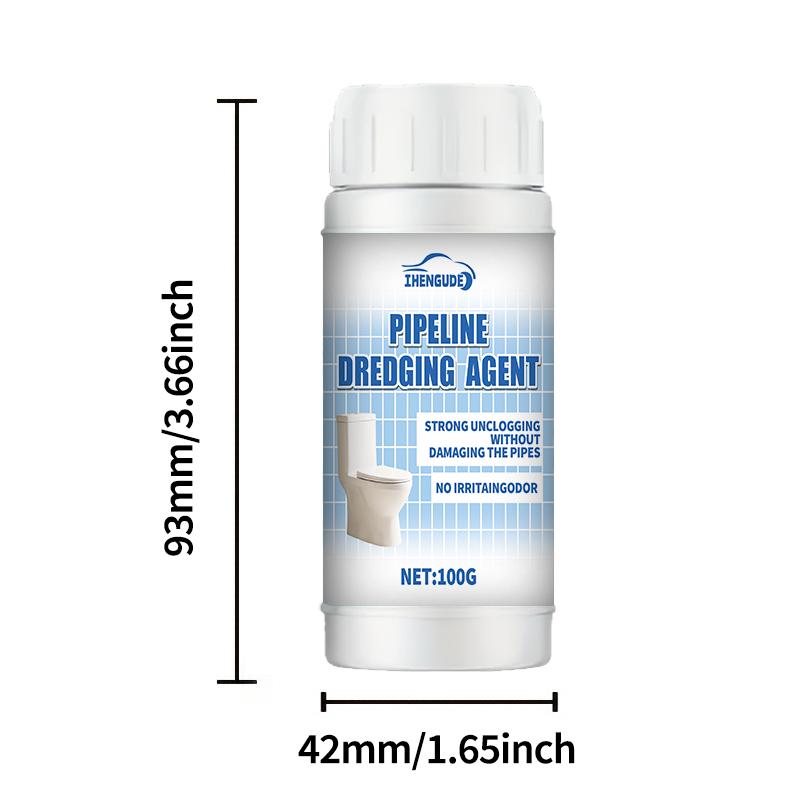 

Multi-Purpose Pipe Cleaning Powder, Suitable for Toilets, Bathroom Pipes, Kitchen Pipes, Quick Unblocking, Easy to Use 100g