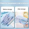 Transparent Mesh Pencil Case Large Capacity Double Layer Pen Bag for Students Lightweight Stationery Pouch for School Office Exams
