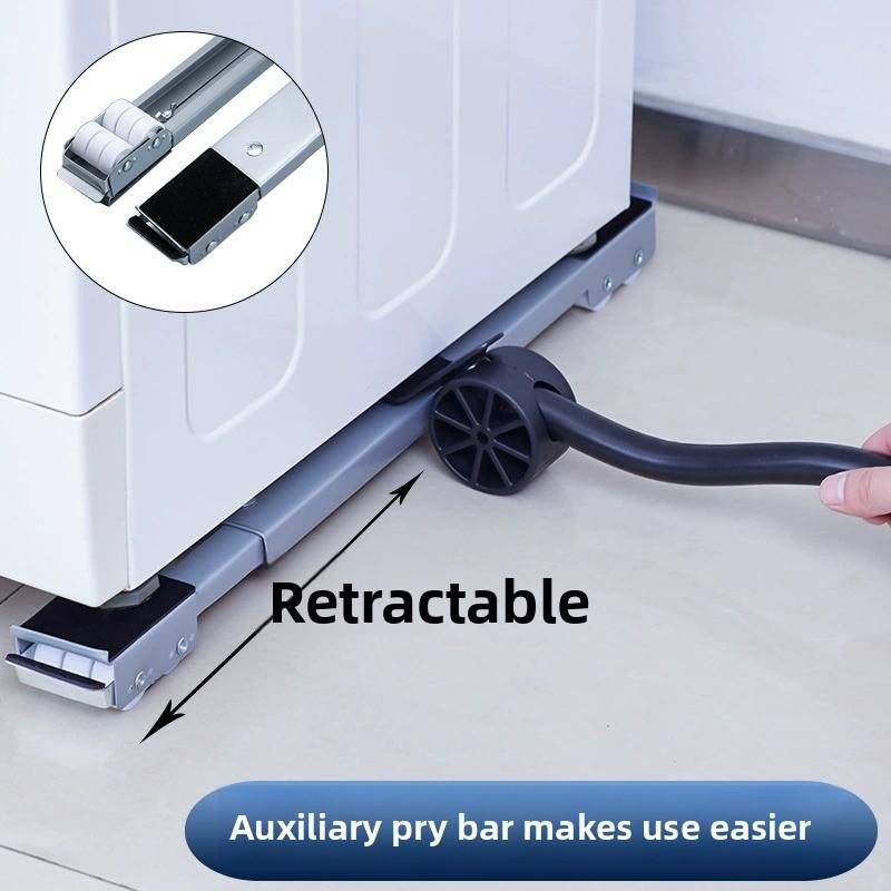 Base móvil ajustable para lavadora y refrigerador con ruedas antideslizantes