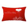 Valentine's Day Decor Pillowcases 4-Pack, Love Heart Printed Cushion Covers For Sofa/Bed,Red Black Cases For Home Decoration