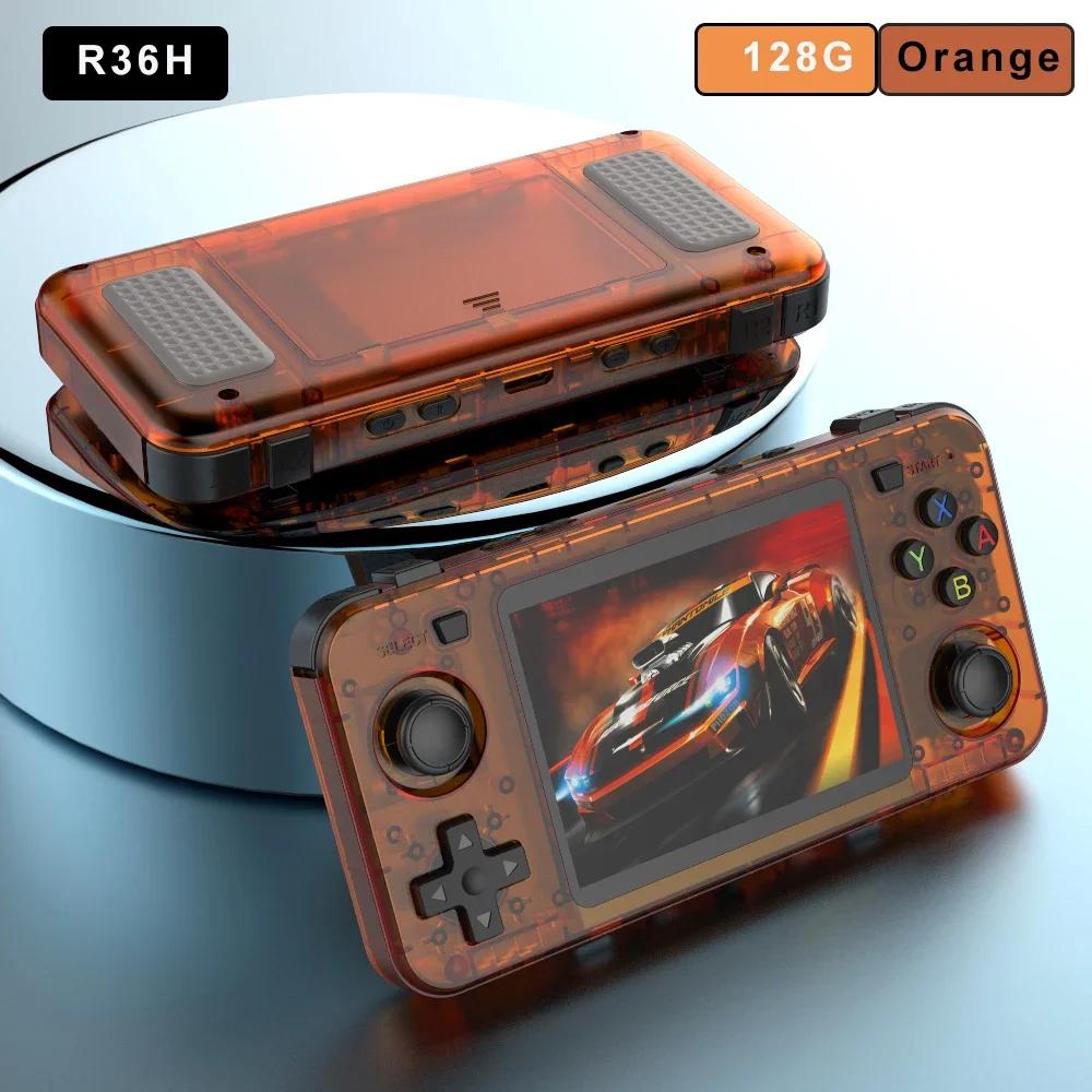 R36H Retro Handheld Console Open-Source Linux System Game Consoles 3.5 Inch IPS Screen Portable Video Player For Children's Gift
