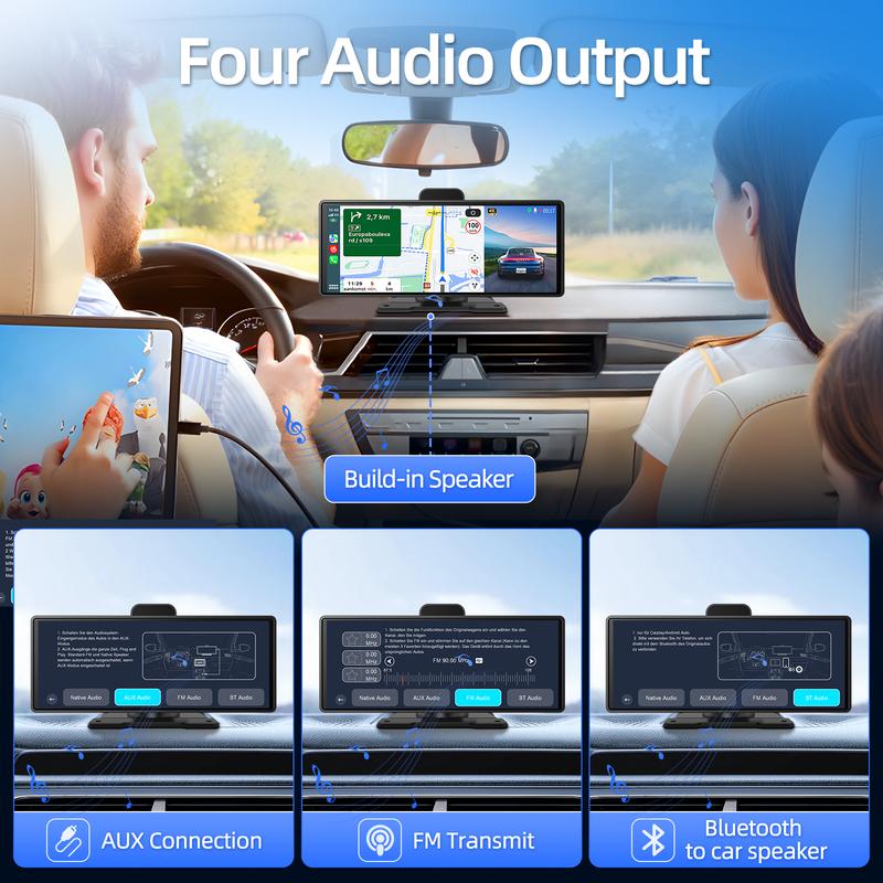 High Quality 10.26" Imagebon H9 Pro 4K Car DVR Dash Camera Wireless Carplay & Android Auto ADAS 5G Wifi Gps Navigation Rearview