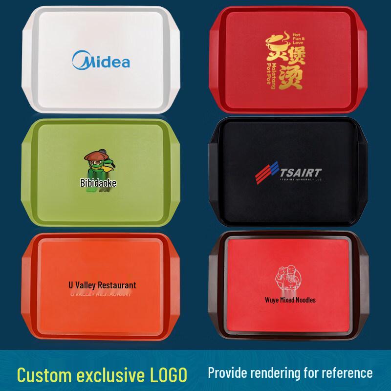 Rectangular PP Silicone Non-slip Serving Tray