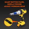 2.4-4.8mm Cordless Electric Rivet Nut Drill Insert Nut Pull Riveting Tool  With LED Light Battery 18V