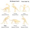 Jurassic Dinosaur Fossil Model Toy Set: Pterodactyl, Brachiosaurus, T. Rex & Stegosaurus Skeletons for Kids