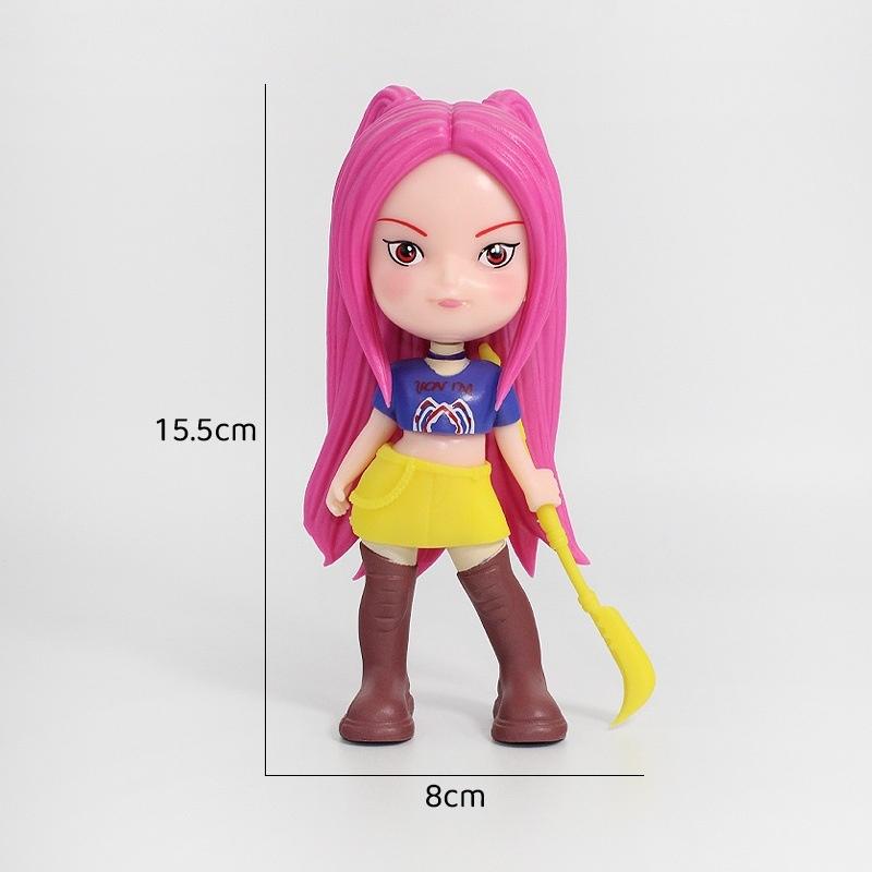 15cm Big Size Kpop Demons Hunters Anime Figures Rumi/Mira/Zoey Action Figure Desktop Decoration Model Doll Toy Fans Gifts