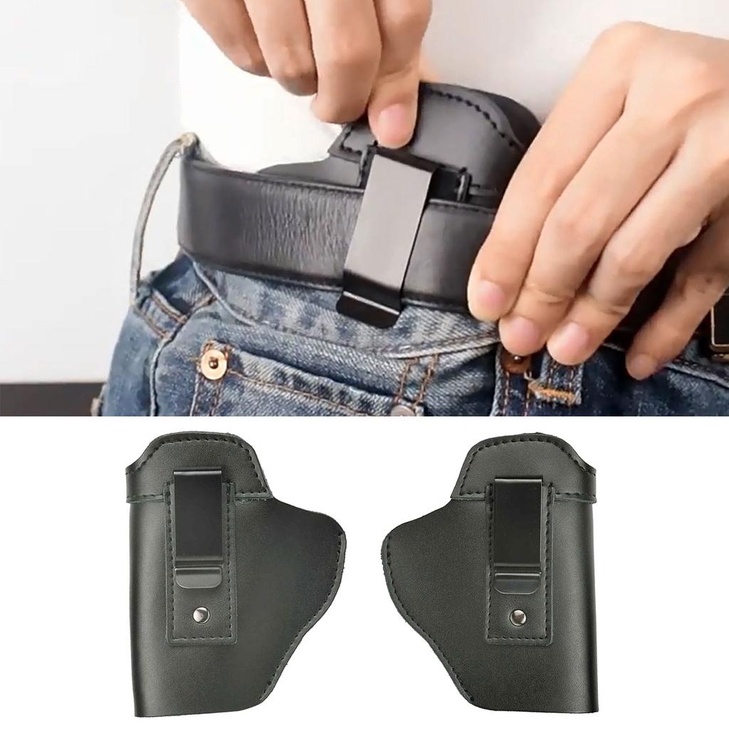 Leder Verdecktes Trageholster Outdoor Taktisches Jagdholster Linke/Rechte Hand Pistolenholster für Männer und Frauen