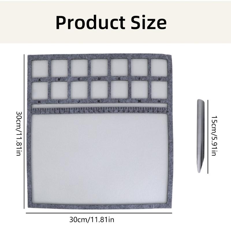 Beading Supplies Flocking Bead Mats Jewelry Making Supplies Soft Flocking Bead Mats Felt Texture for Beading Enthusiasts