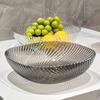 Luxury Transparent Silver Fruit Plate Set