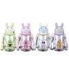 Water bottle new cartoon rabbit children's plastic kindergarten school special kettle straw cup students portable strap