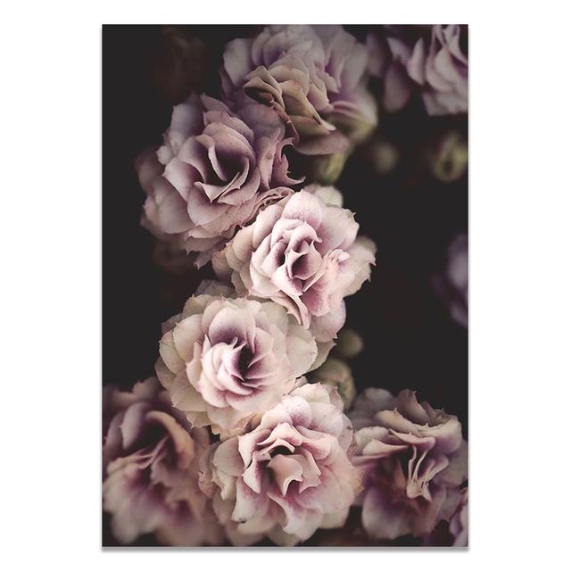 Pink Peony Flowers Paintings Posters Nordic Home Decor Oil Painting Posters And Prints Living Room Home Decor Canvas Wall Art