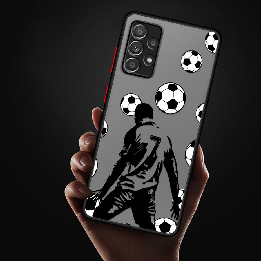 Phone Cover Case for Samsung Galaxy A56 A55 A16 A15 A17 A52 A73 A33 A35 A53 A14 A23 A34 A36 A54 A52S A72 Cartoon Football Number