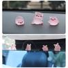 Creative Cartoon Figure Duck Model Decoration Cute Little Pigs Car Center Console Dashboard Ornament Decors