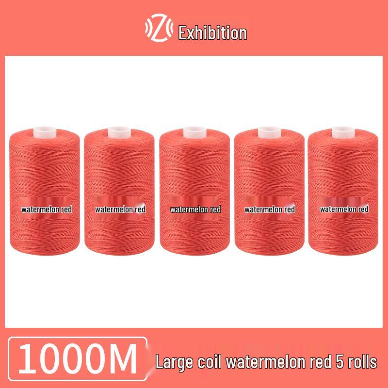 Polyester Sewing Thread - 1000 Yards for Garments & Crafts, Assorted Colors, Small Spool