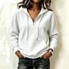Women's Casual Long Sleeve Hoodie with Knit Texture Color Vintage Pullover Sweatshirt