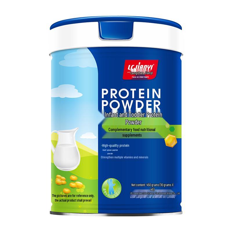 Langchen Jianyi Infant & Toddler Special Dietary Dual Protein Powder, Milk Flavor, 450g 450g (Whey & Soy Protein)