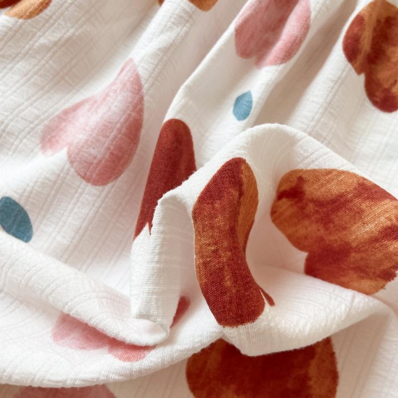 Type A Floral Printed Fitted Sheet Cotton Mattress Protector (No Pillowcase)