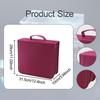 CD Case Holder DVD 256 Capacity Sleeves with Handle Trendy Portable Zipper Closure Bag