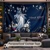 Corpse Bride Emily Victor Personalized Tapestry Support Custom Name, Wall Art Home Decoration