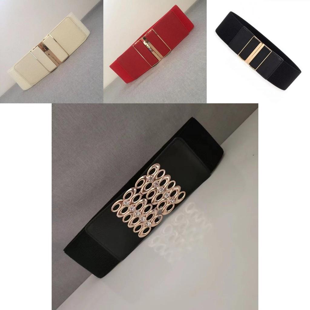 Stylish And Comfortable Black Elastic Waist Belt For Women Ideal For Dressy Casual Wear