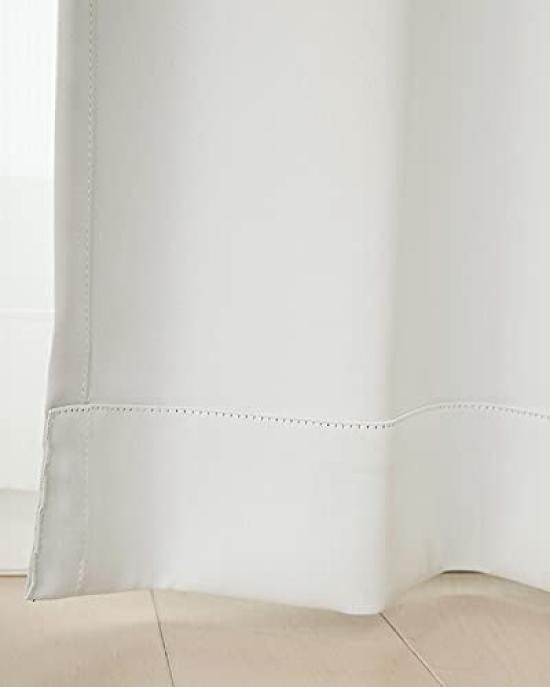 5317 Light Gray LGY Blackout Grade Solid 100cm Wide X 205cm Set of Thick "Mukku" Curtains, 1, Full-Dull, Color, Insulated, Long, 2, 100x205cm,