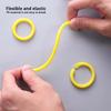 30pcs Double-Button Binding Colored Loose-Leaf Rings Plastic Book Rings Card Rings And Assorted Colored Rings