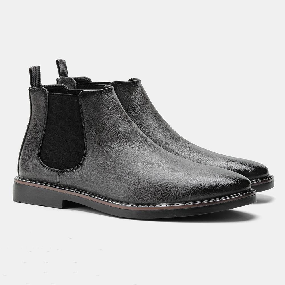 40~46 Men Chelsea Boots Brand Retro Comfortable 2024 Fashion Men Boots #KD5241