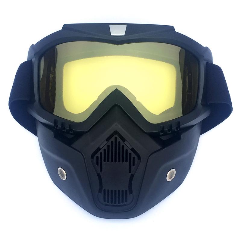 Retro Motorcycle Mask Goggles for Men and Women - Ideal for Off-Road Riding and Skiing