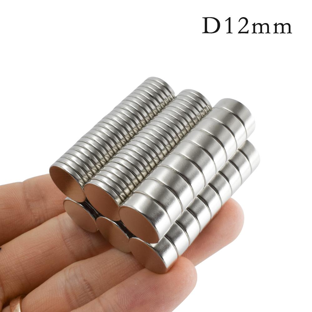

D12mm Сильные круглые дисковые магниты Редкоземельный неодимовый магнит