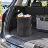Car Trash Can Foldable Can Collapsible Oxford Cloth Garbage Bag with Small for Truck Hanging Strap Portable Storage Bucket Auto RV Camping Interior