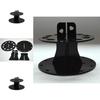 Makeup Brush Organizer Display Stand For Ten Brushes In Black And Transparent Acrylic