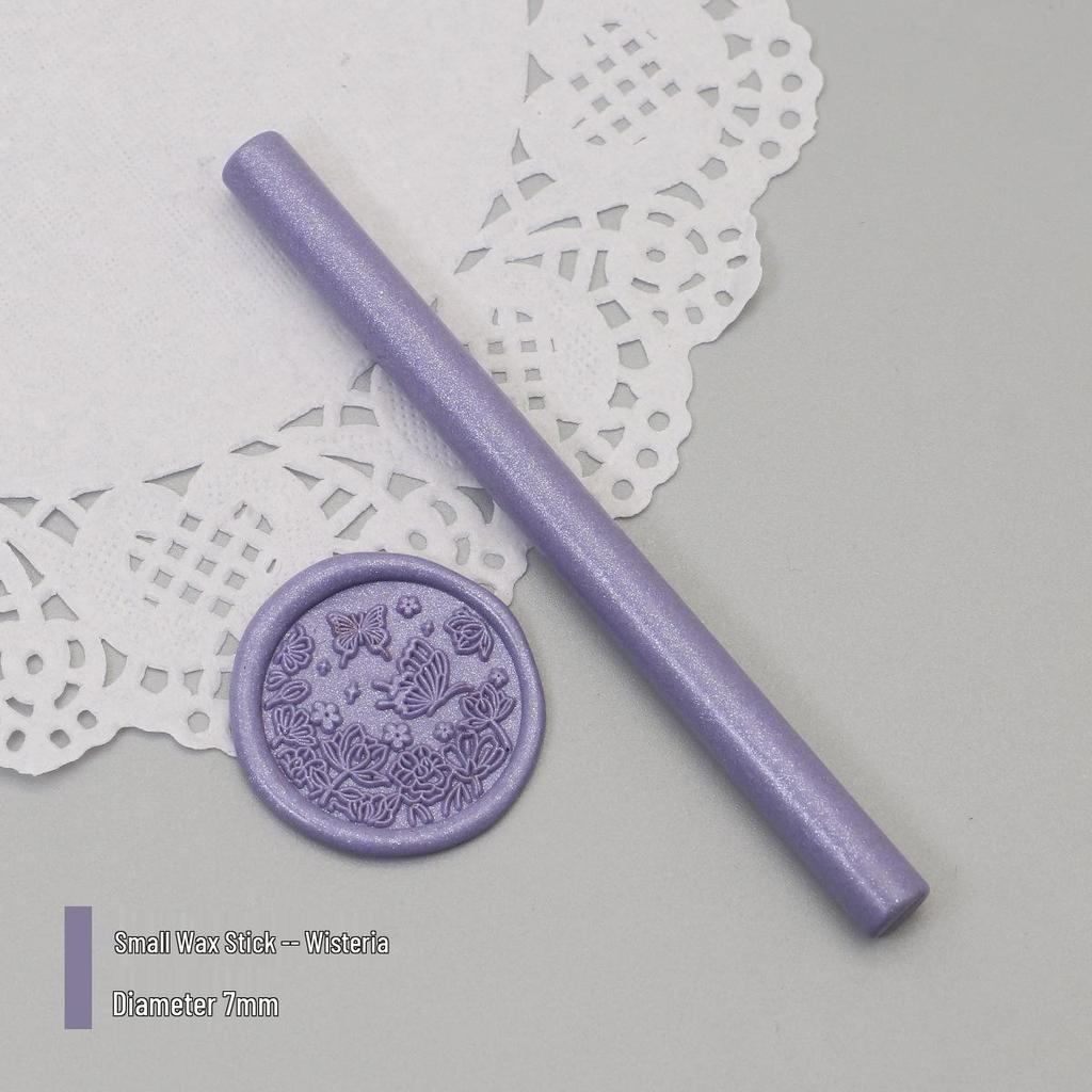 Bețișoare de Ceară de Sigiliu Mat Perlat, 125 Culori, 10x0.7cm, Compatibile cu Pistoale de Ceară, Culori Mixabile